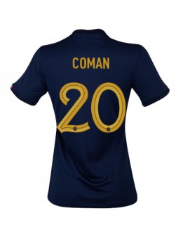 Frankreich Kingsley Coman #20 Heimtrikot für Frauen WM 2022 Kurzarm